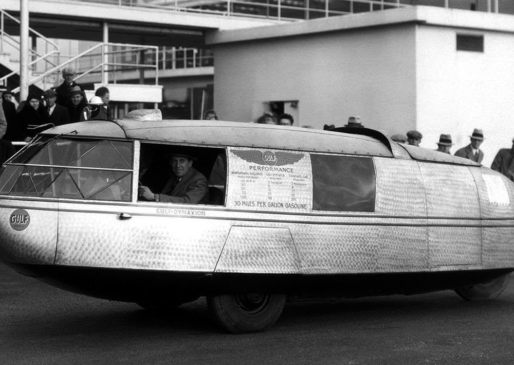 Buckminster Fuller's 3-wheeled Dymaxion car